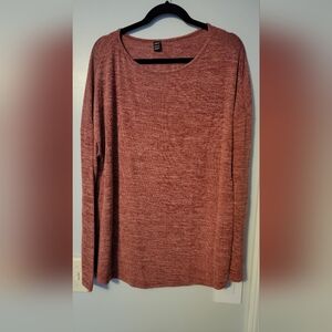 Shein Maternity Marled Knit Split Hem Tee